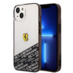 iPhone 14 Plus - PC/TPU Silver Iml Case Bottom Scuderia Allover Print - Ferrari