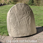Weather-Resistant Durable Polyester with PVC Backing Firewood Log Hoop Cover