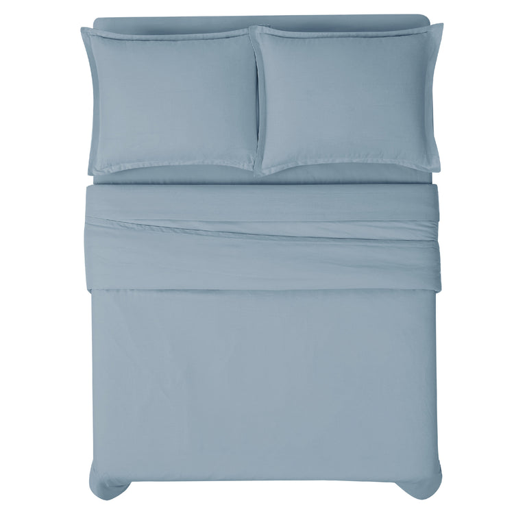 Cotton Linen Blend 3 Piece Duvet Set
