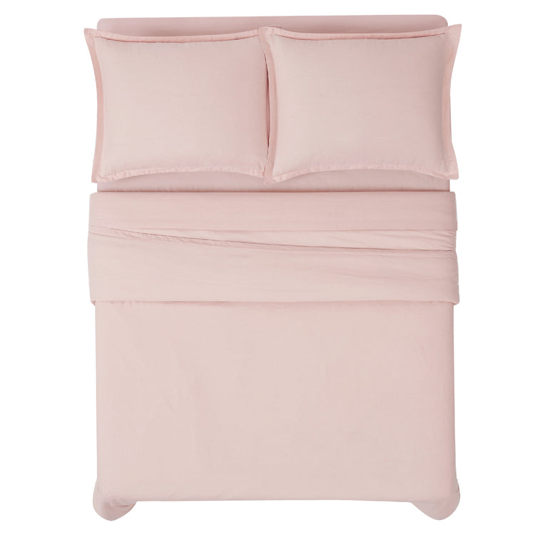 Cotton Linen Blend 3 Piece Duvet Set