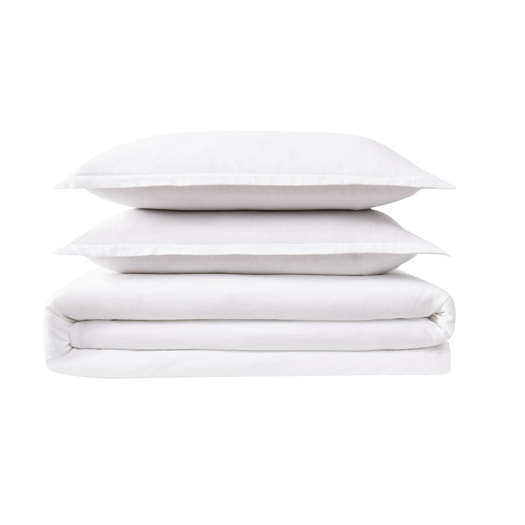 Cotton Linen Blend 3 Piece Duvet Set