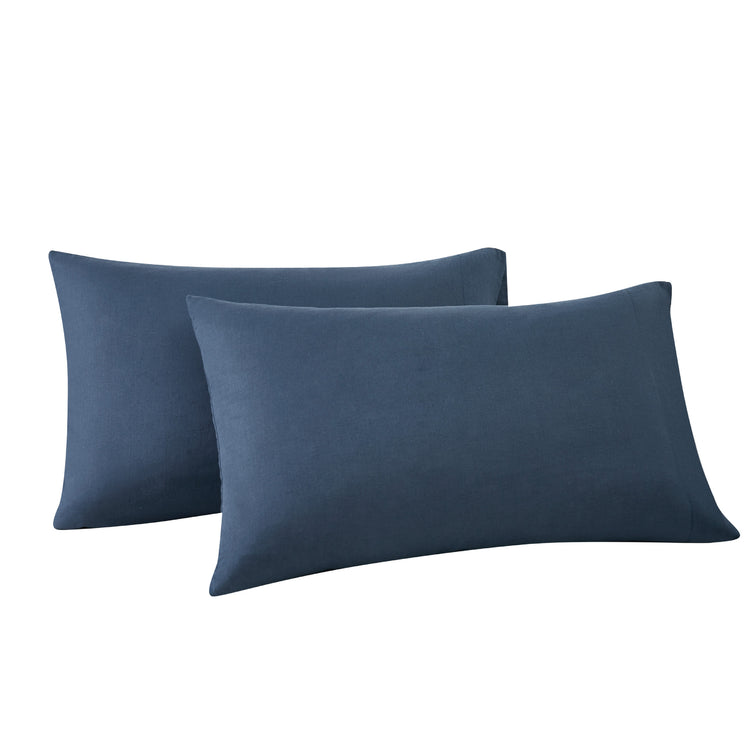 Cotton Linen Blend Pillowcase Pair