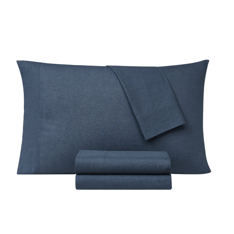 Cotton Linen Blend 3 Piece Sheet Set