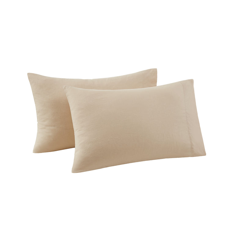 Cotton Linen Blend Pillowcase Pair