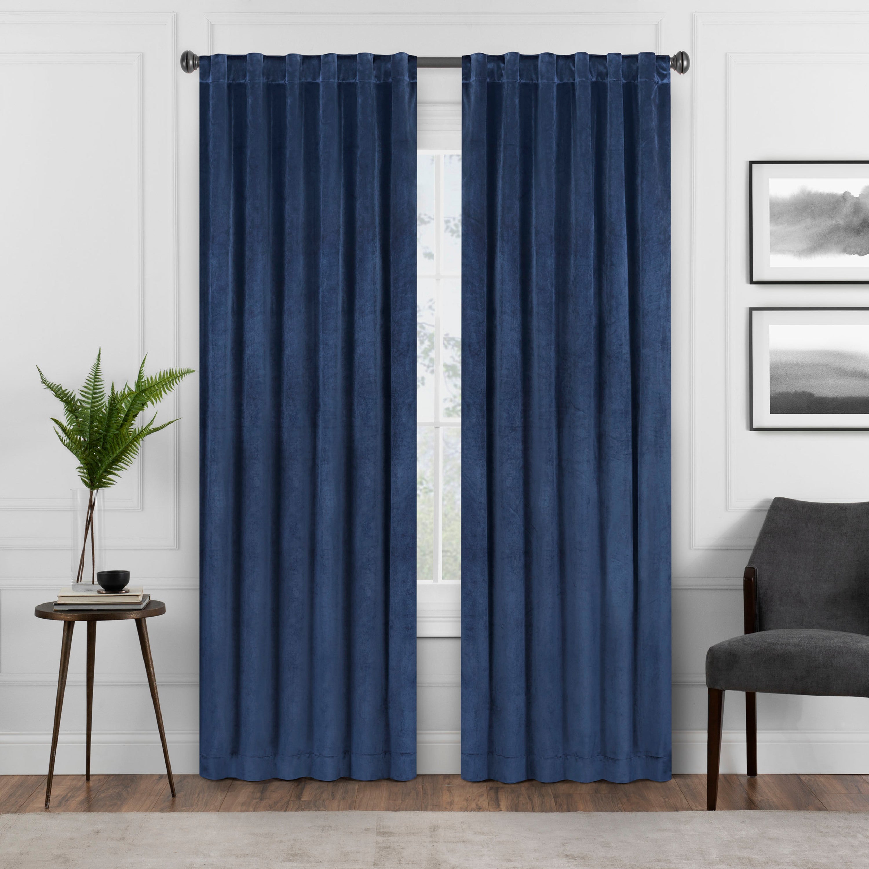  Harper Absolute Zero Blackout Curtain Panel - Port - Bonton