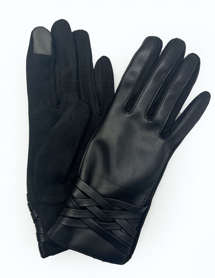 Vegan Leather Glove 6 | BONTON