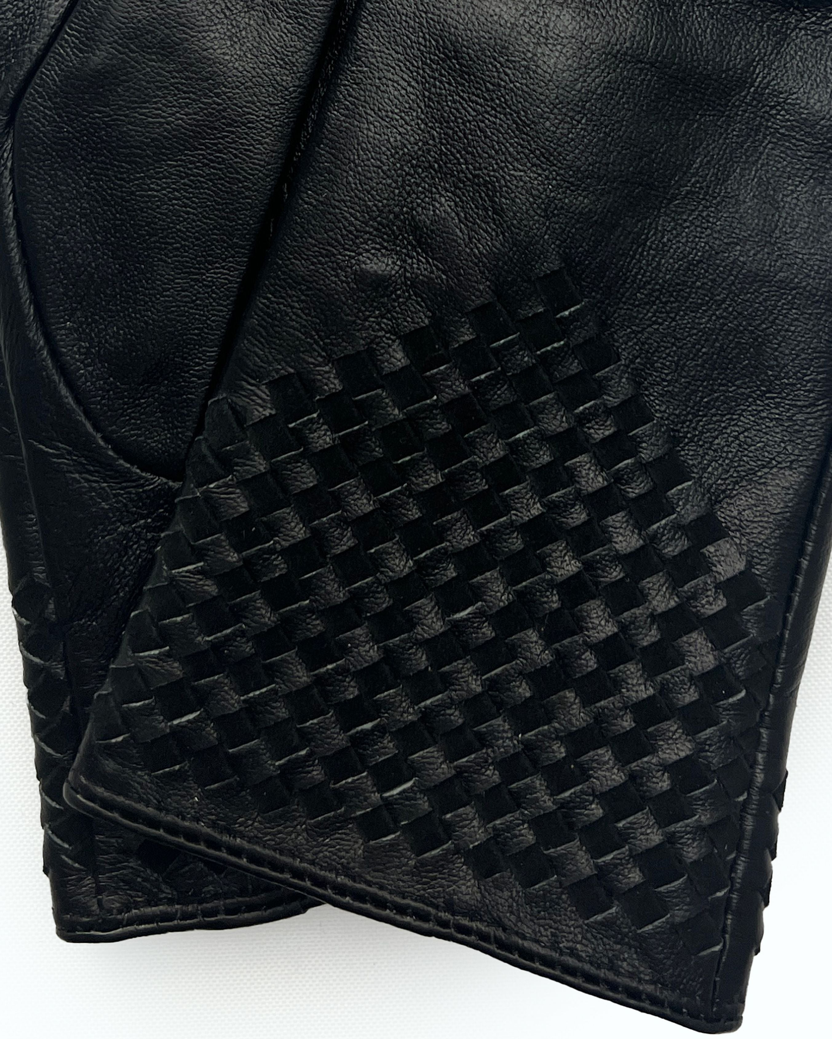  Genuine Leather Glove 5 - Black - Bonton