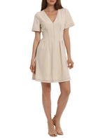 Short Sleeve Dress with Waist Tuck Details