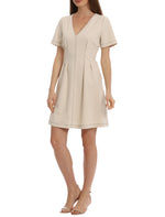 Short Sleeve Dress with Waist Tuck Details