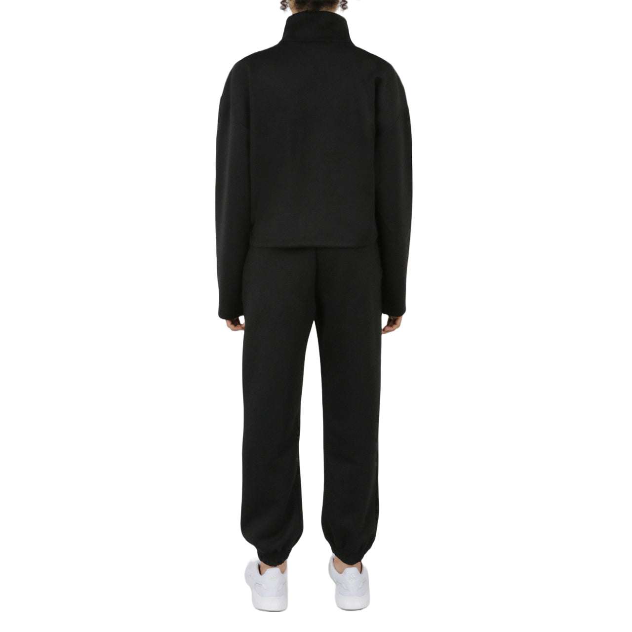  Button Front Sweatshirt - Black - Bonton