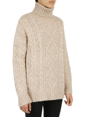 Cable Turtleneck Sweater