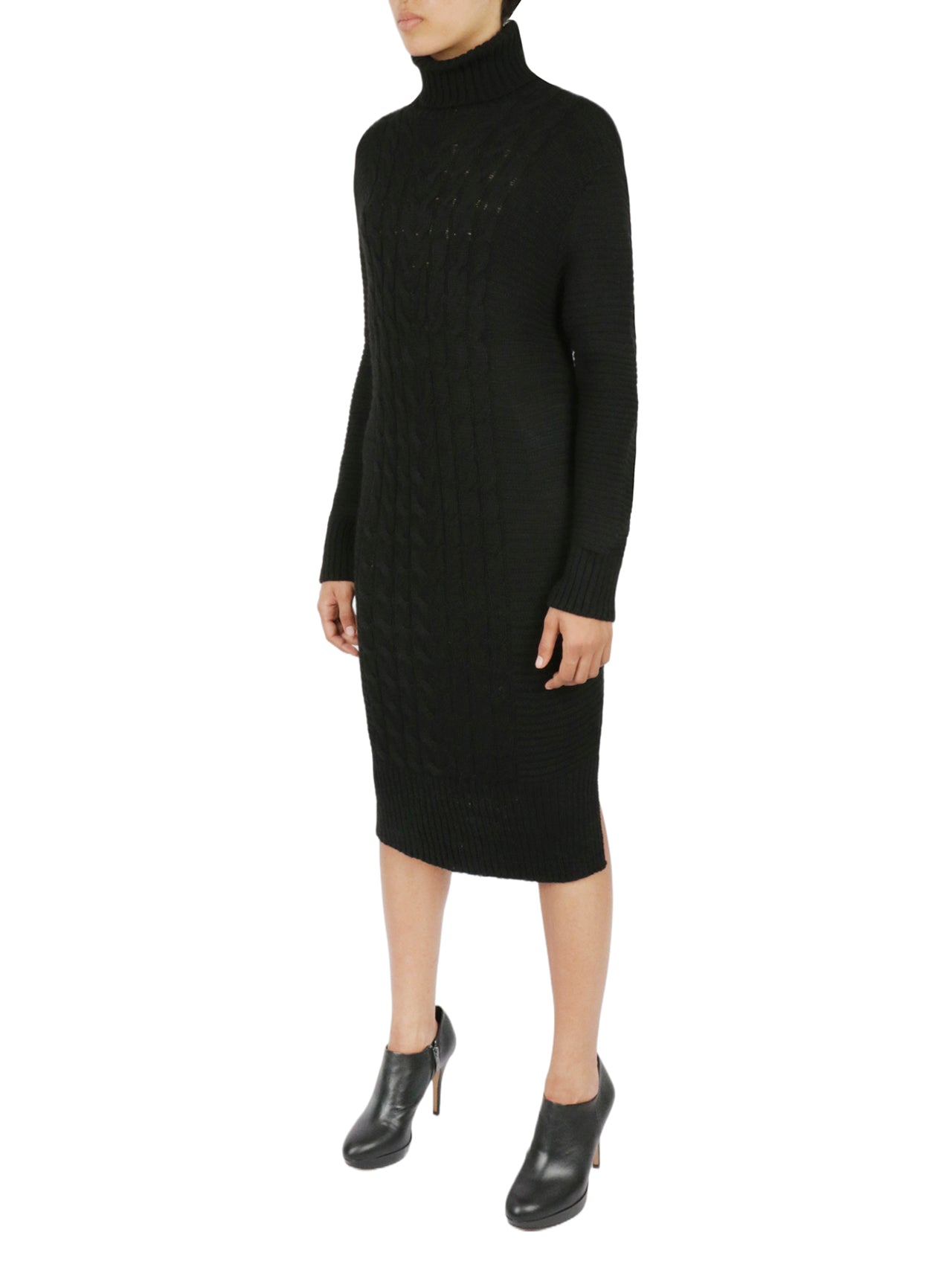  Miss Poeym Turtleneck Sweater Dress - Black - Bonton