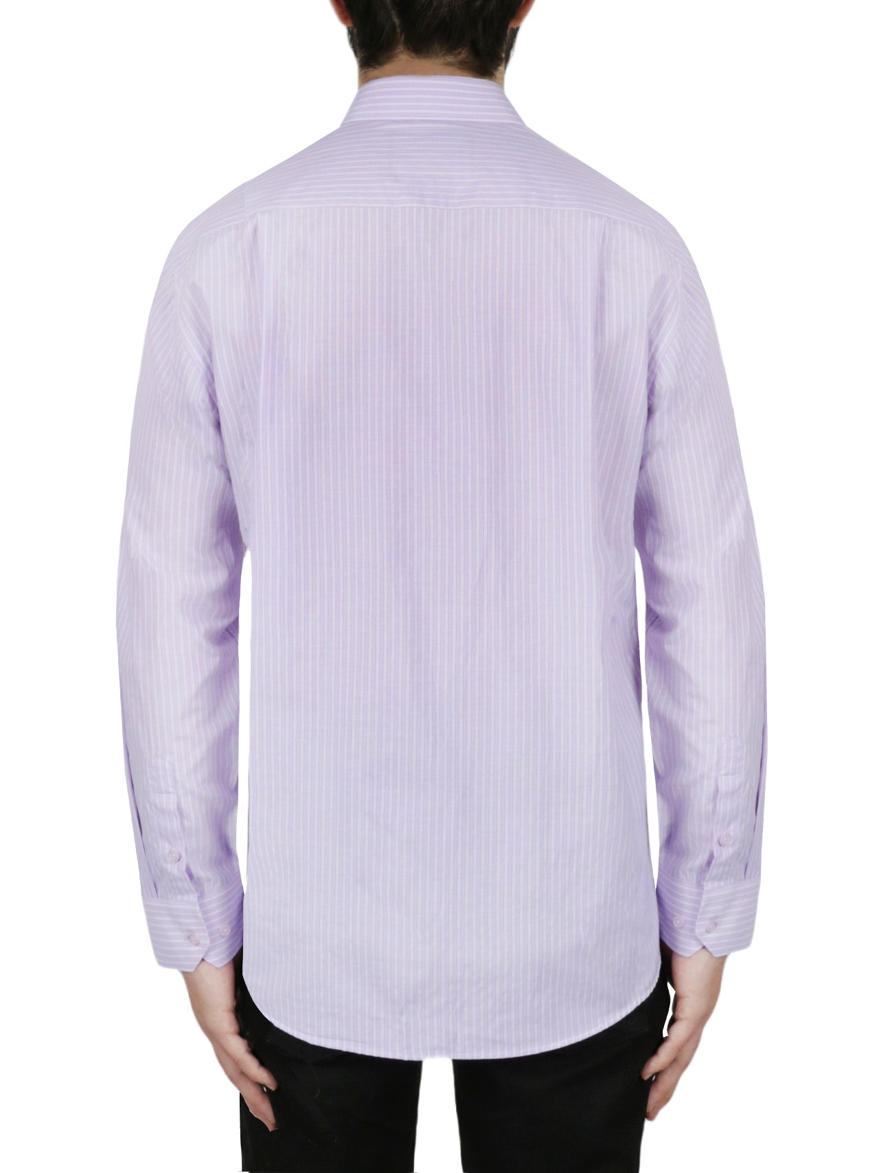  Purple Striped Dress Shirt - Purple - Bonton