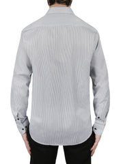 Gray Stripe Dress Shirt