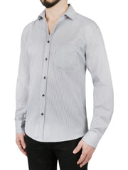 Gray Stripe Dress Shirt