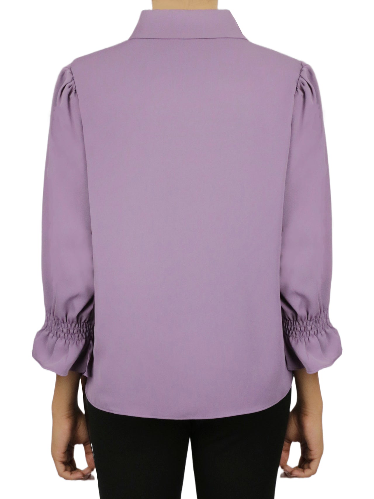  Embellished Button Down - Lilac - Bonton