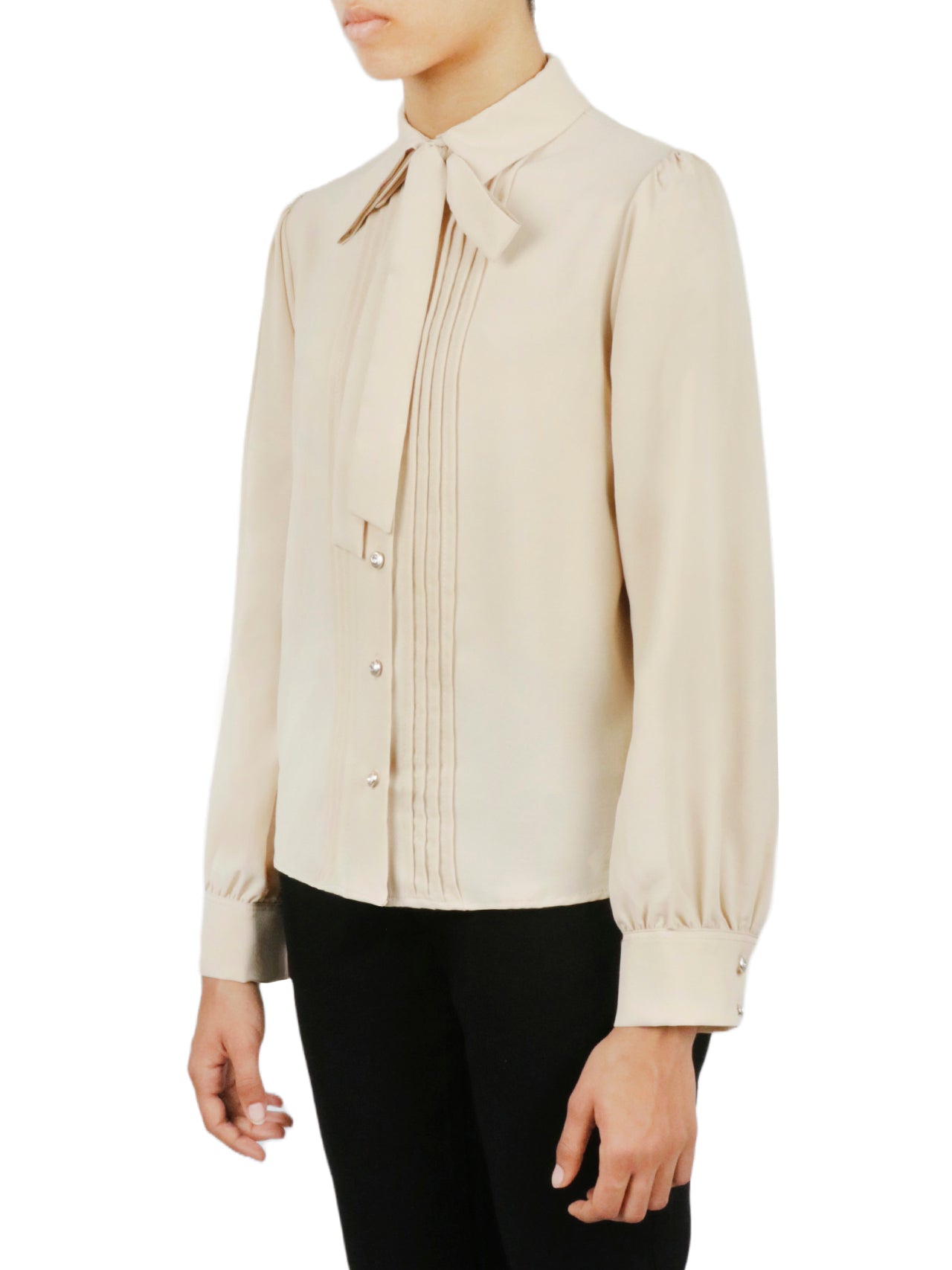  Miss Selen Tie Top Button Down - Black - Bonton