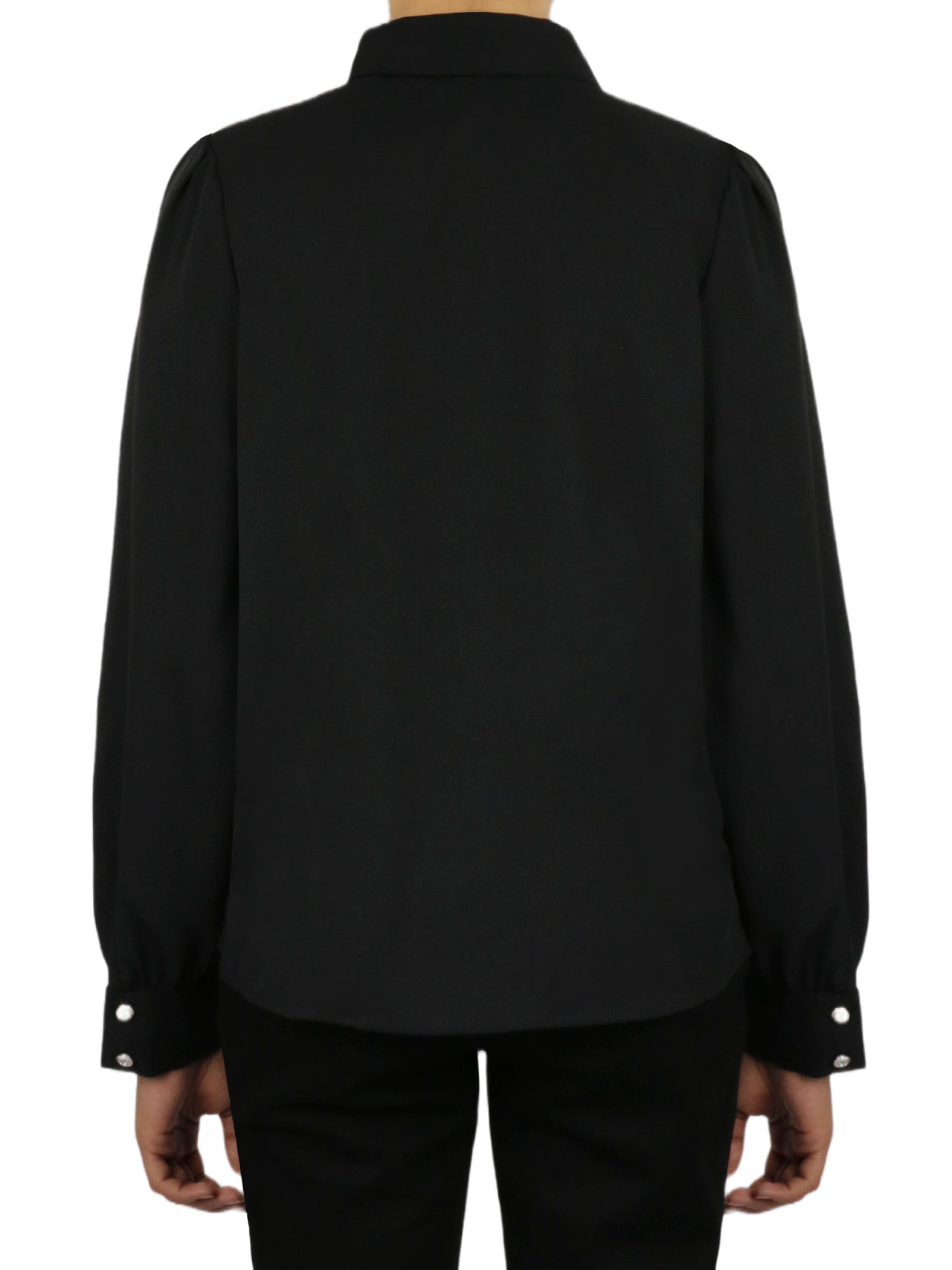  Miss Selen Tie Top Button Down - White - Bonton