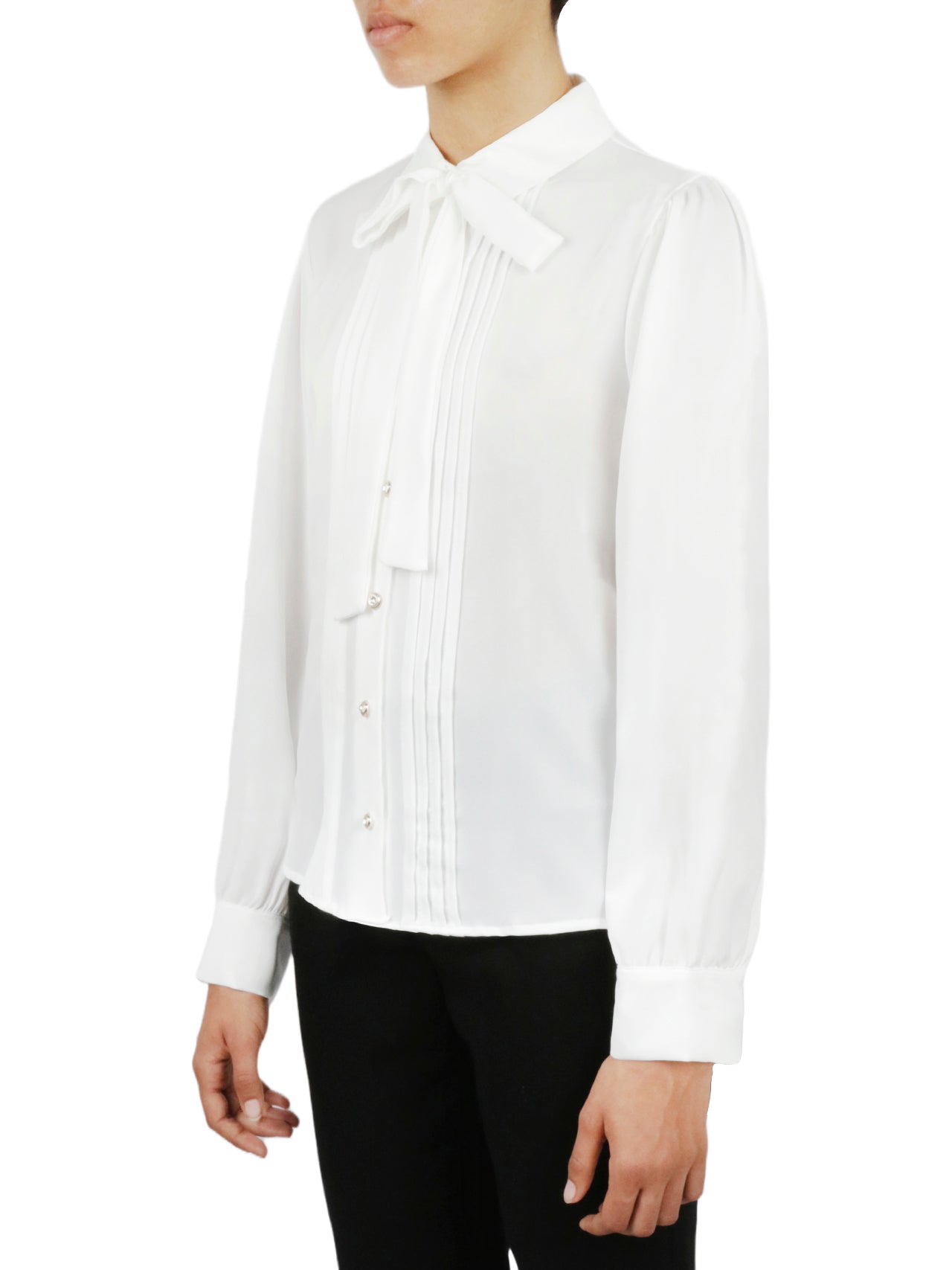  Miss Selen Tie Top Button Down - Black - Bonton