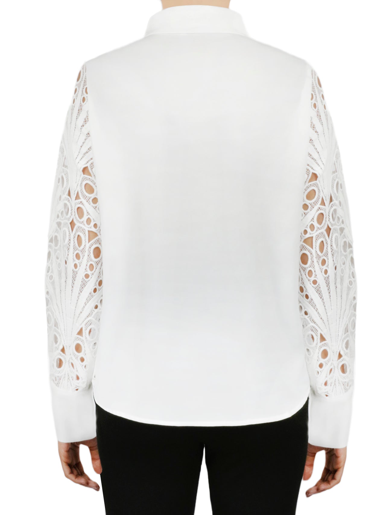  Miss Selen Cutout Sleeve Button Down - Black - Bonton