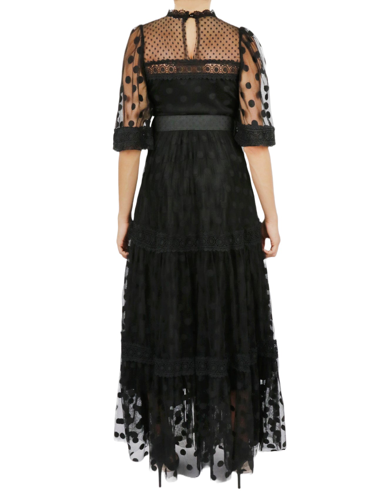  Lace Dress - Black - Bonton