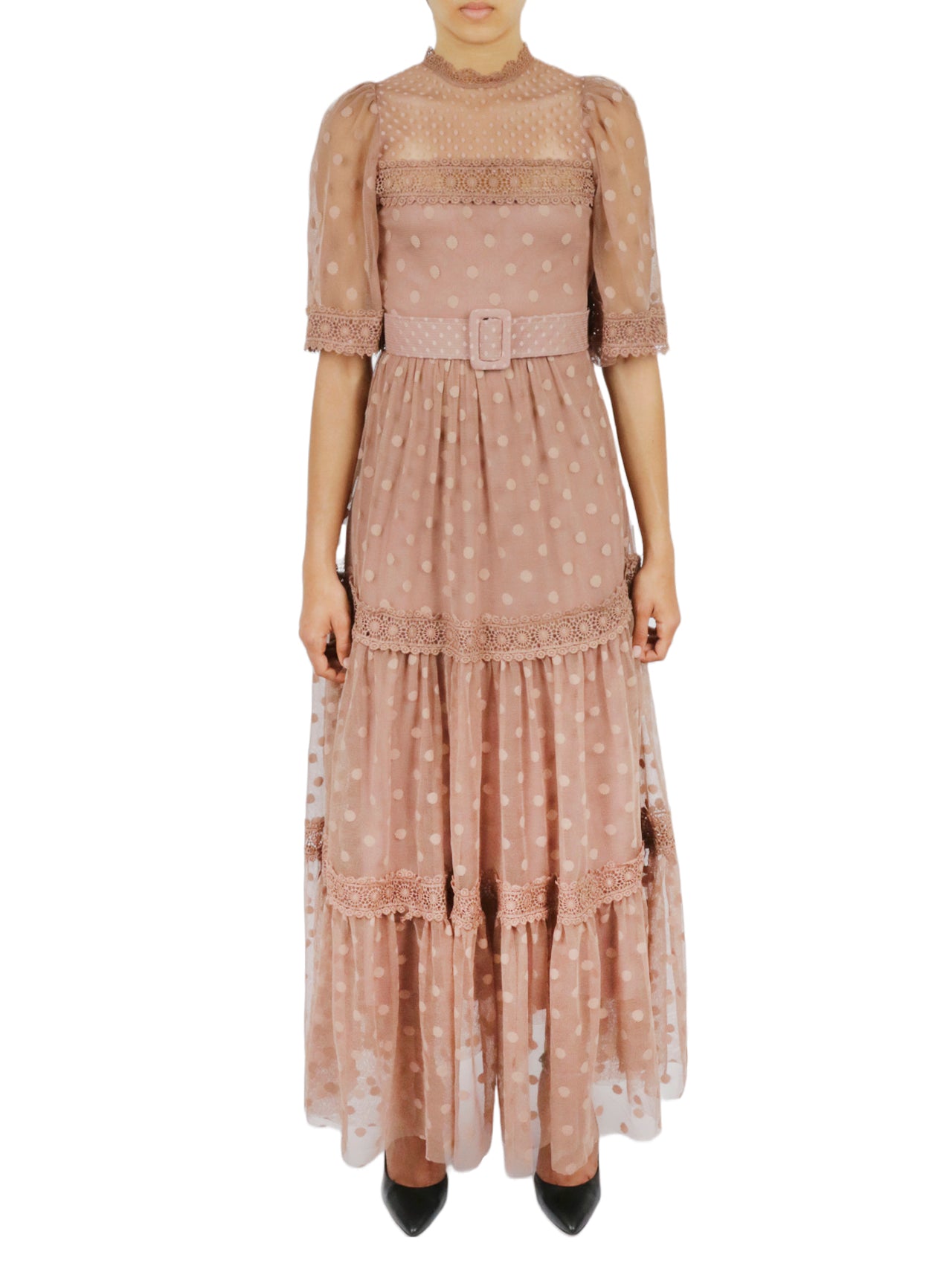  Lace Dress - Mink - Bonton