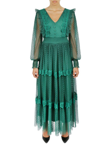 Belted Lace Dress