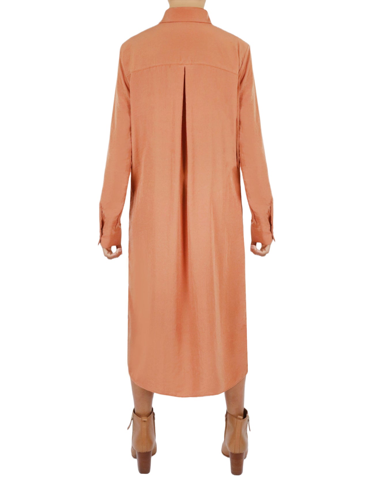  Long Shirt Dress - Rose - Bonton