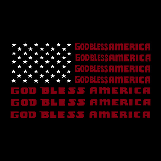 Word Art Crewneck Sweatshirt - God Bless America