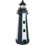 Nautical Lighthouse Solar LED Pathlight Statue Figurine - 36"