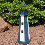 Nautical Lighthouse Solar LED Pathlight Statue Figurine - 36"