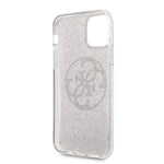 iPhone 11 Pro - Hard Case Pink Glitter With Circle Logo - Guess