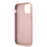 iPhone 12 Pro Max - PU Leather Pink Saffiano Vintage Script - Guess