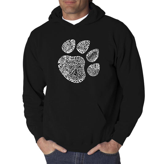 Word Art Hooded Sweatshirt - Cat Paw