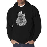 Word Art Hooded Sweatshirt - Rock Guitar Head
