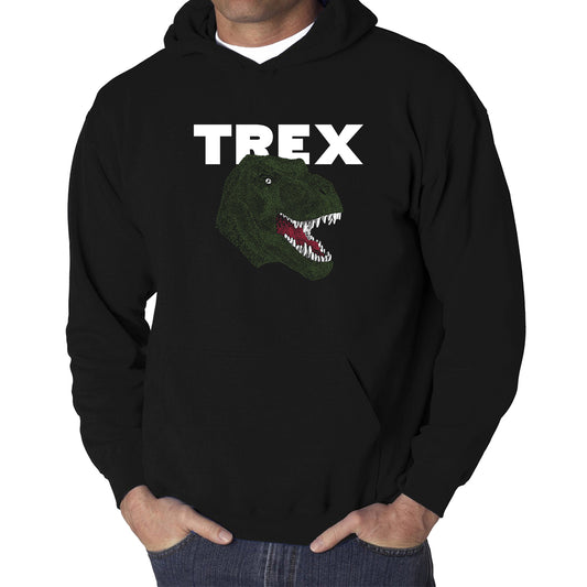 Word Art Hooded Sweatshirt - T-Rex Head