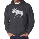Word Art Hooded Sweatshirt - Moose