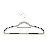 Rubber Grip No-Slip Plastic Hangers, 50-Pack