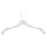 Clear Plastic Hangers with Swivel Hook & Notches for Strapped Clothes, 24-Pack