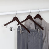 Cherry Wood Suit Hangers, 12 Pack