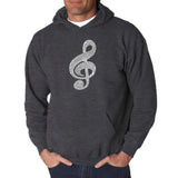 Word Art Hooded Sweatshirt - Music Note