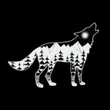 Word Art Crewneck Sweatshirt - Howling Wolf