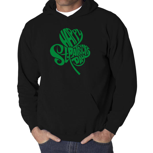 Word Art Hooded Sweatshirt - St. Patrick's Day Shamrock