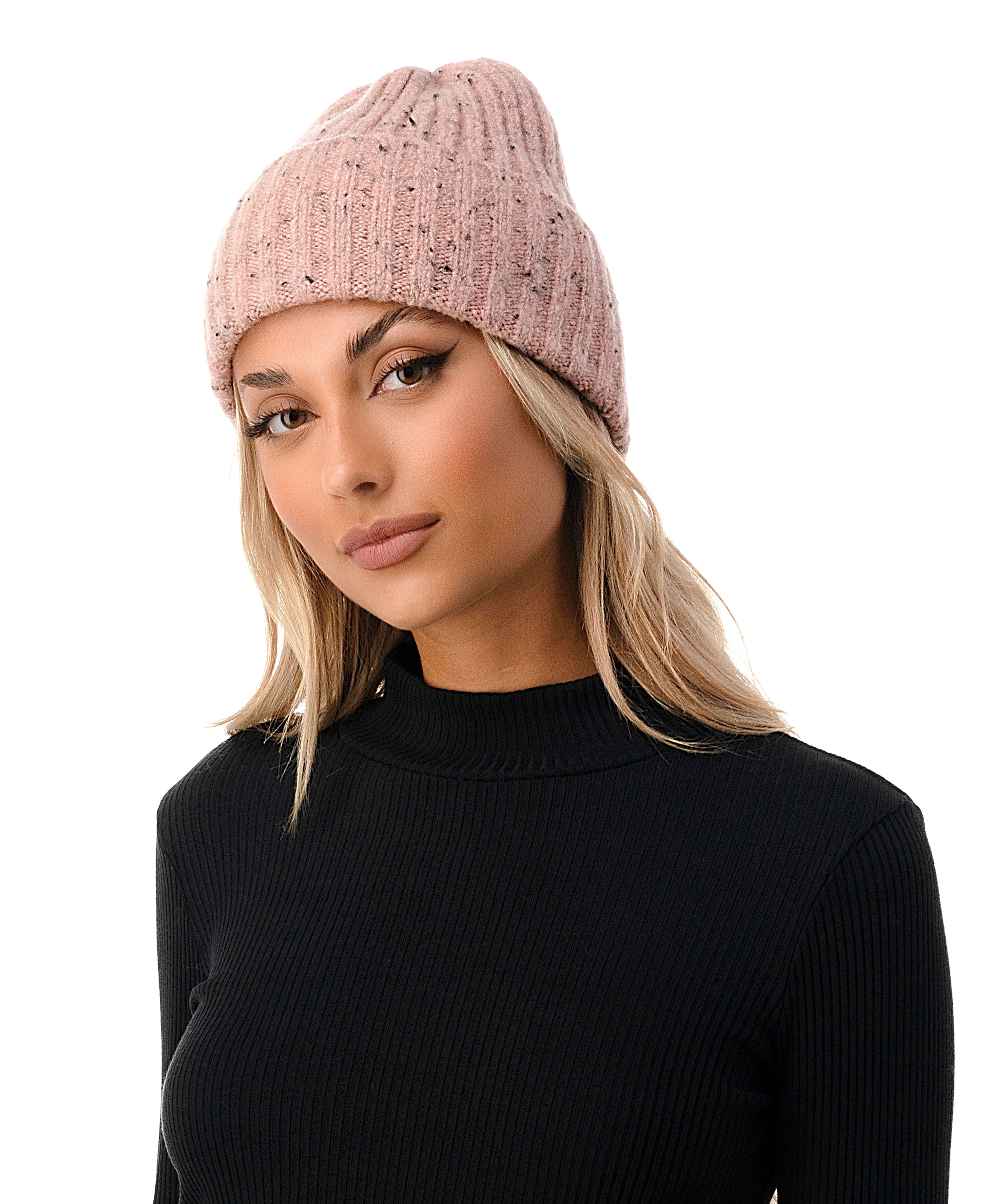  Confetti Beanie 1 - Dusty Pink - Bonton