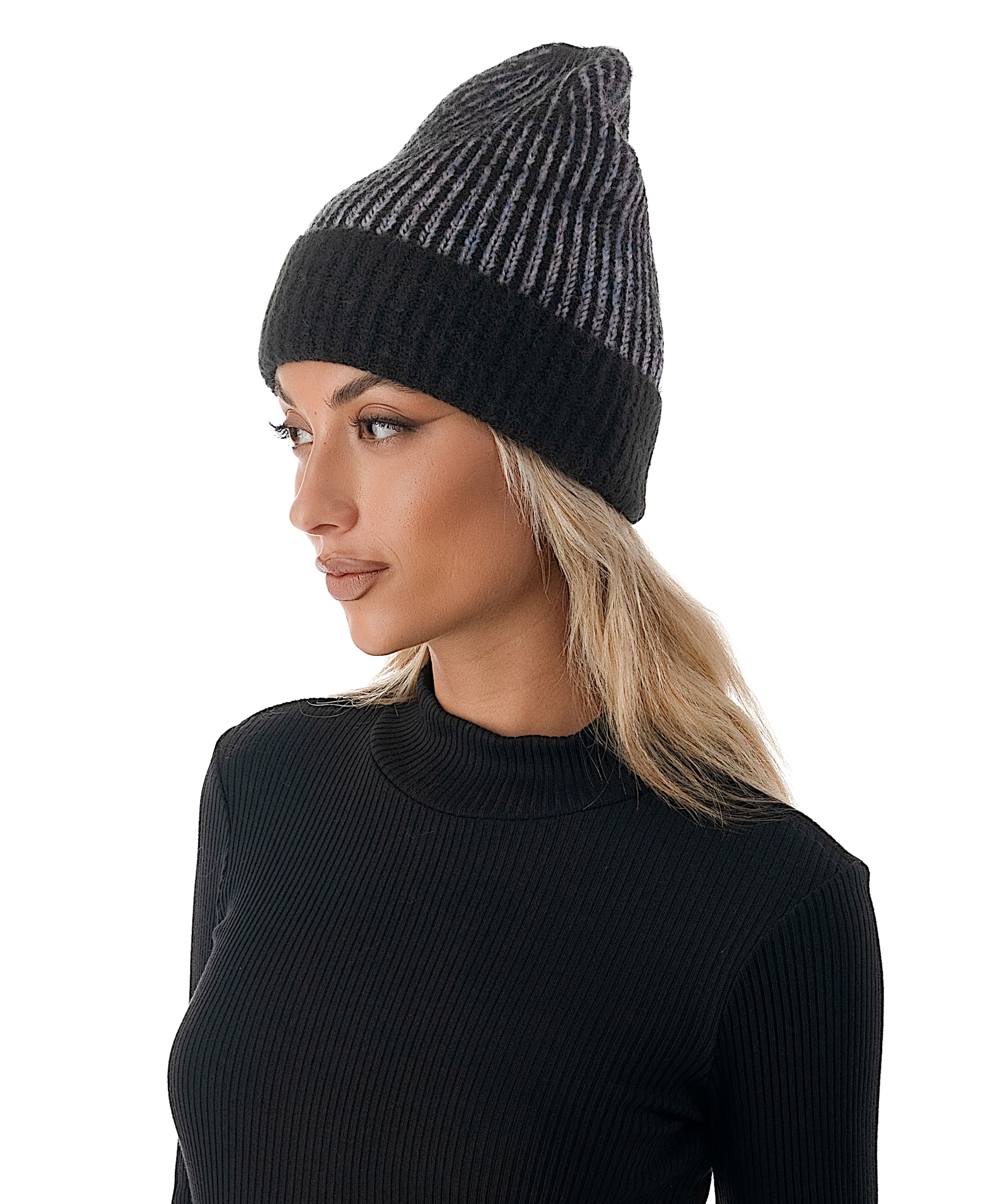  Confetti Beanie 2 - Black - Bonton