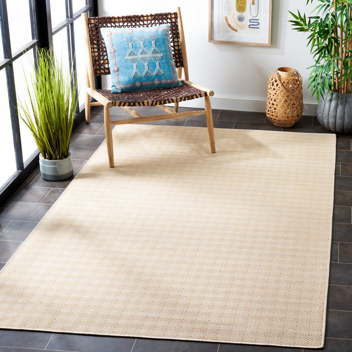  Safavieh Hampton 230 Indoor / Outdoor Rug - Grey - Bonton