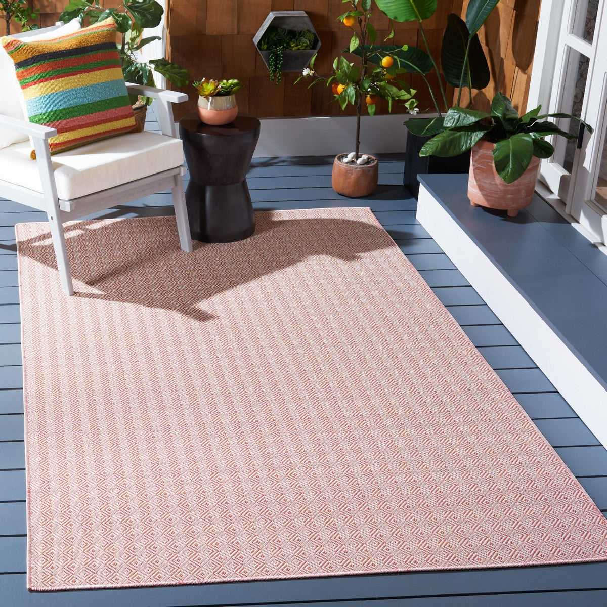  Safavieh Hampton 230 Indoor / Outdoor Rug - Grey - Bonton