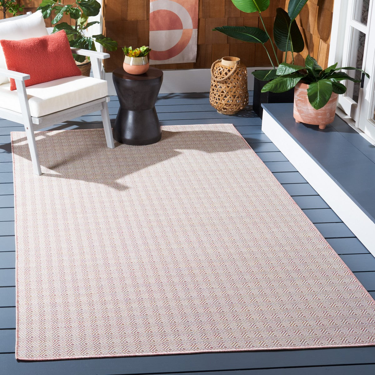  Safavieh Hampton 230 Indoor / Outdoor Rug - Brown - Bonton