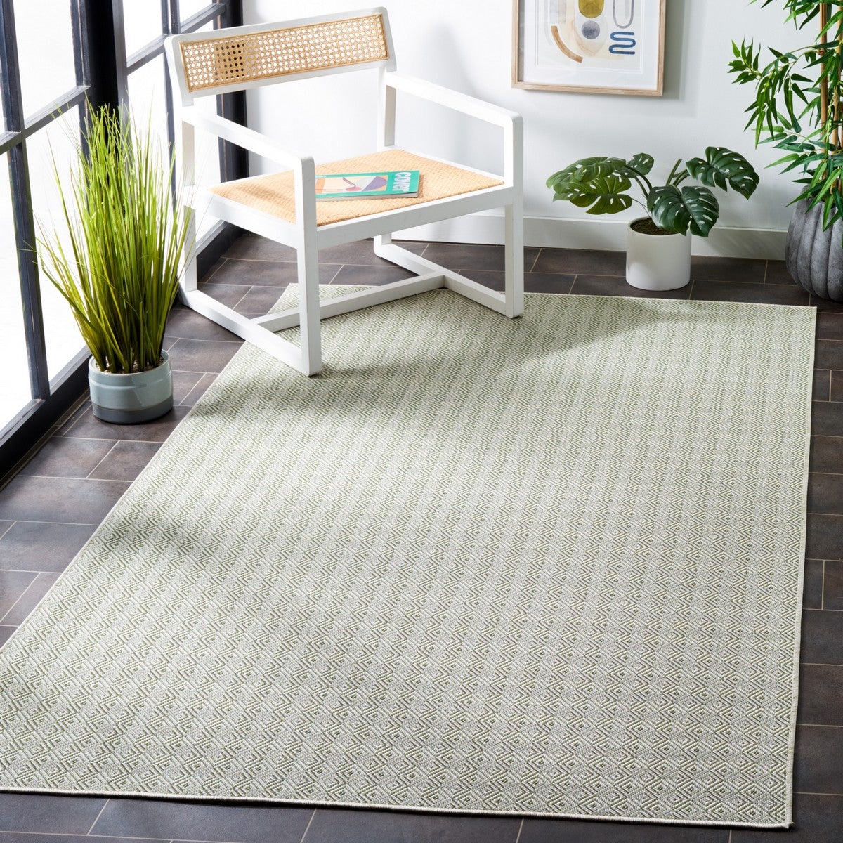  Safavieh Hampton 230 Indoor / Outdoor Rug - Grey - Bonton