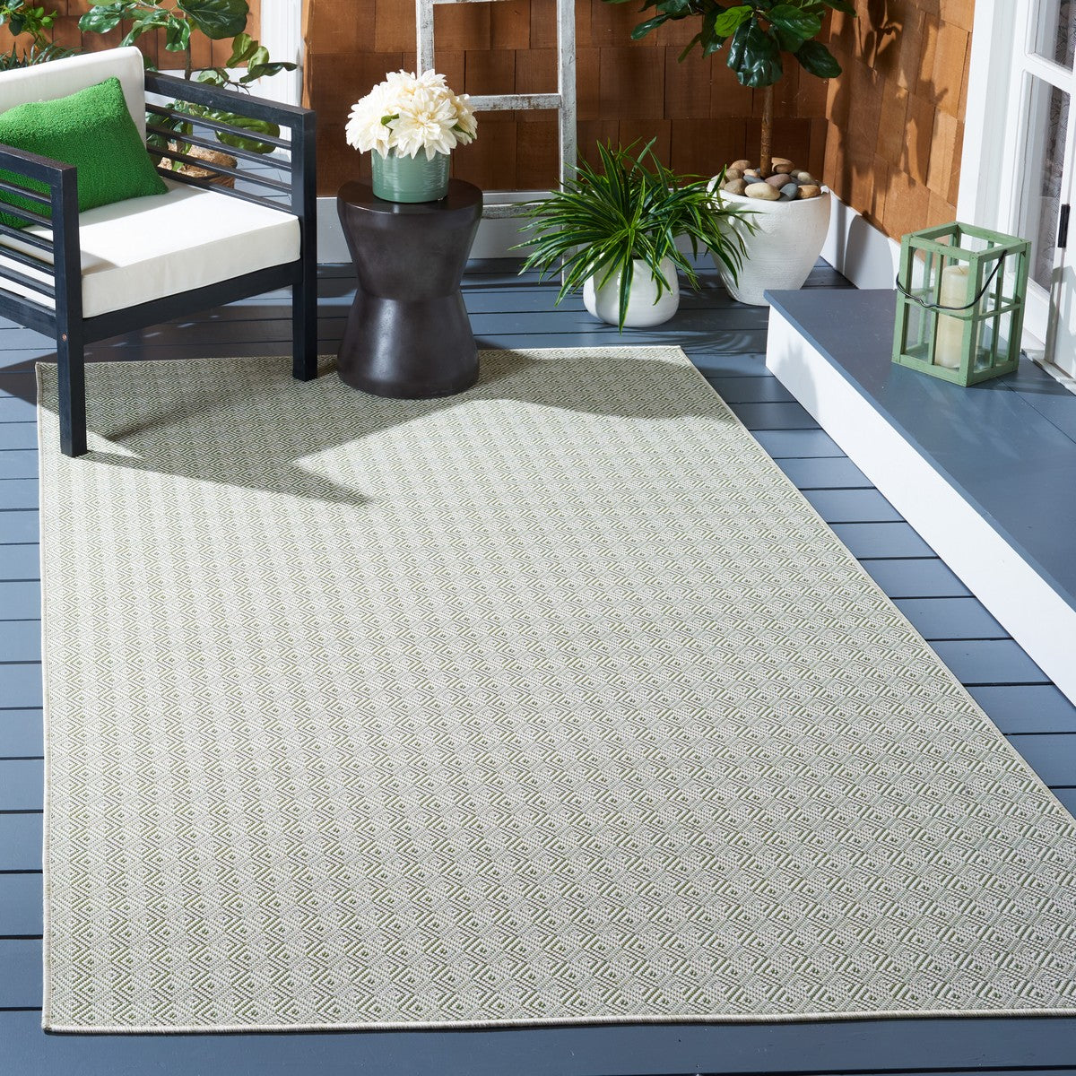  Safavieh Hampton 230 Indoor / Outdoor Rug - Green - Bonton